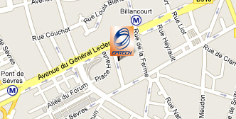 Plan 3 rue Castéja 92100 BOULOGNE BILLANCOURT