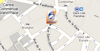 Plan 2, rue du Priez 59000 LILLE