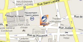 Plan 20, rue Joubert 75009 PARIS